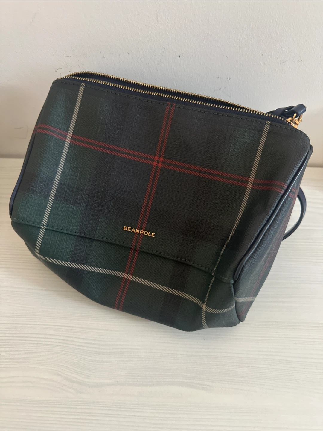 Beanpole Tartan Crossbody Bag