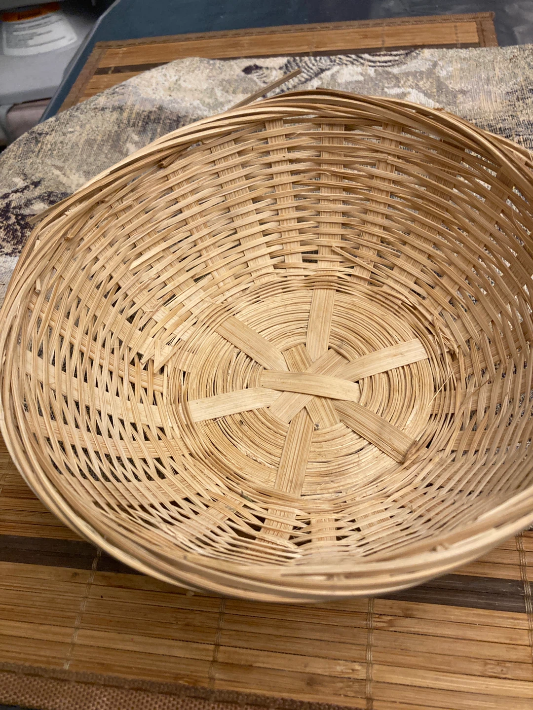 Woven Bamboo Basket 🏈