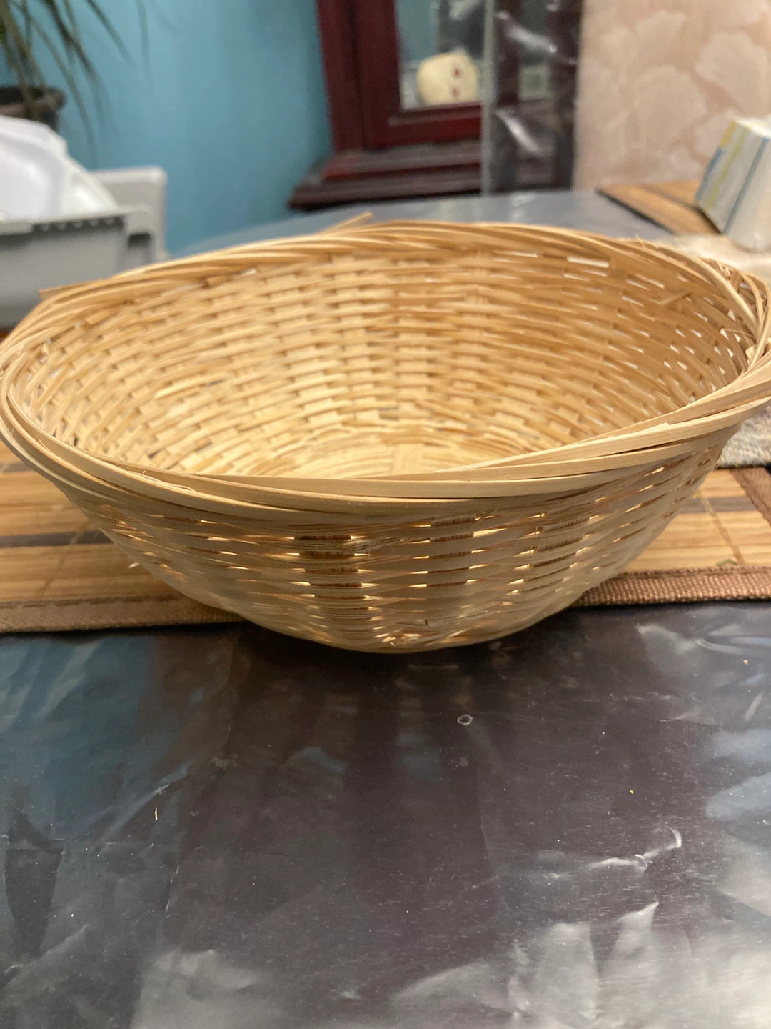 Woven Bamboo Basket 🏈 - photo 2