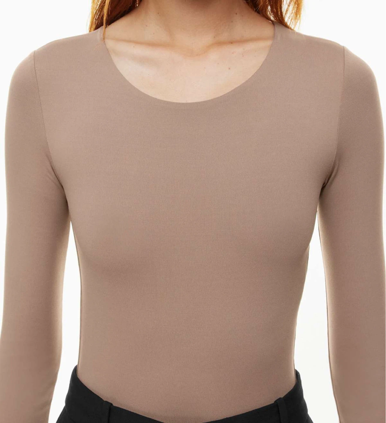 Aritzia: Babaton Long-Sleeve Bodysuit - XL