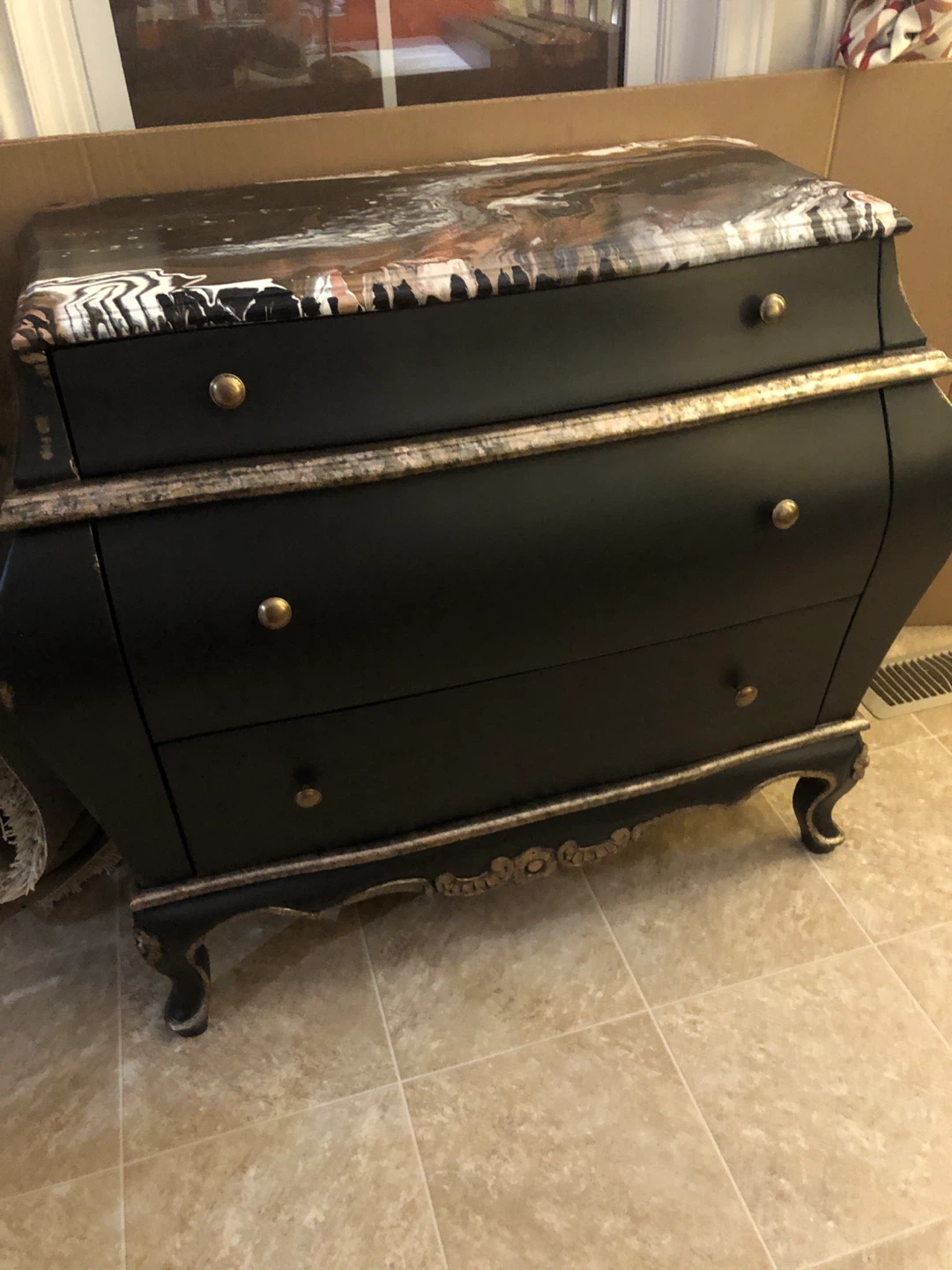 Statement/conversation piece with storage dresser