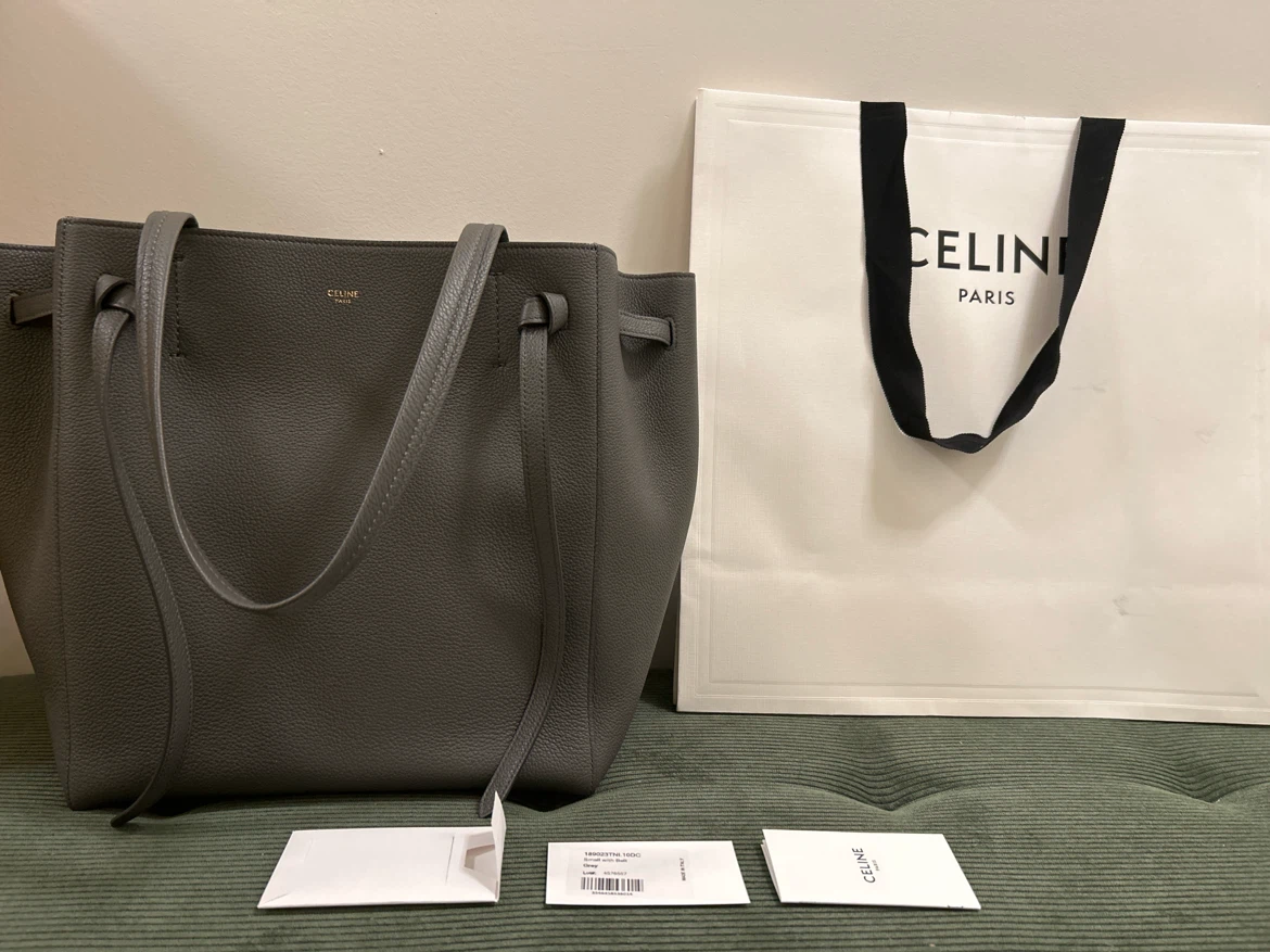 Celine Small Cabas Phantom Tote - Grey