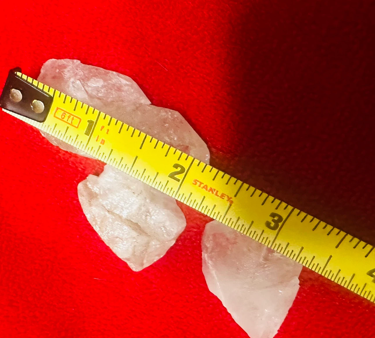 Set of 3 Raw Clear Quartz Crystals - photo 2