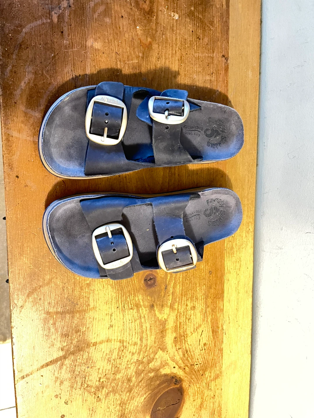 Fantasy Sandals navy blue slides - photo 3