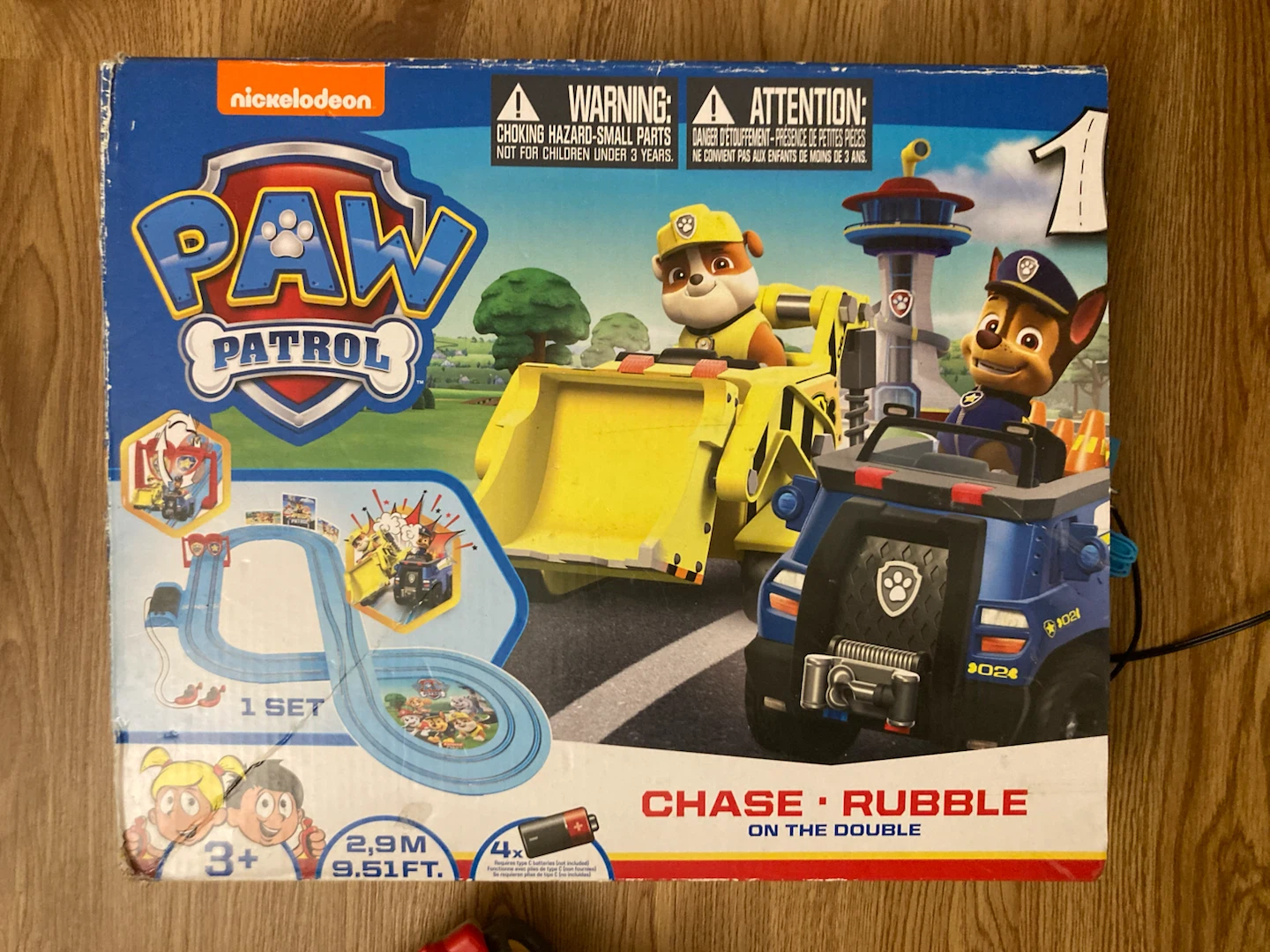 Paw Patrol Chase & Rubble On The Double Track Set🏈