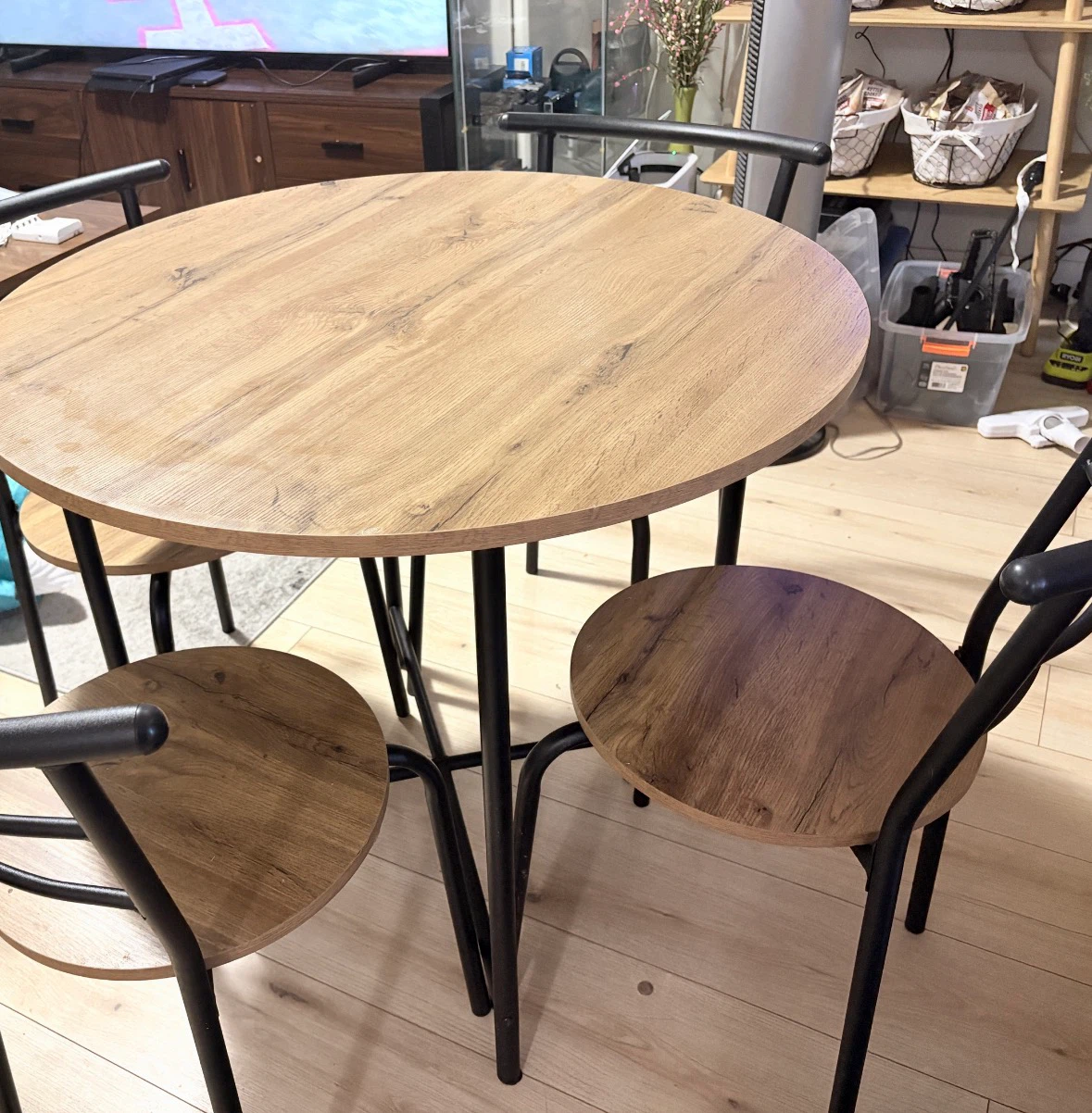 Round Bistro Table with 4 Chairs - photo 2