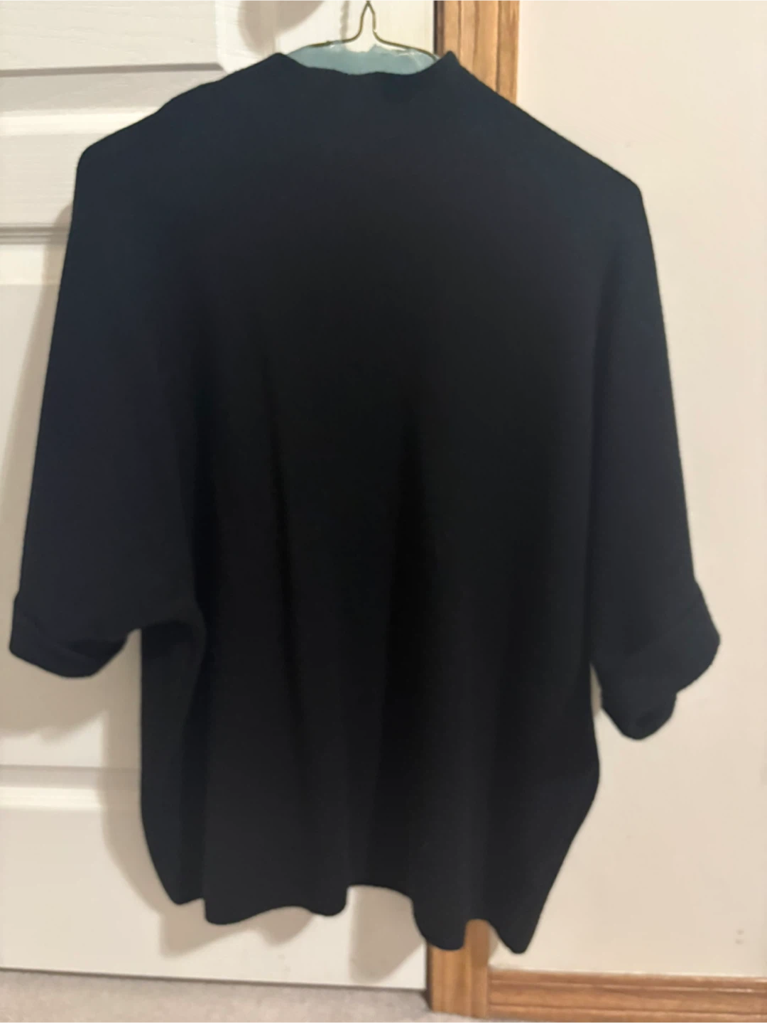 Black Sweater with Crystal Embellishments