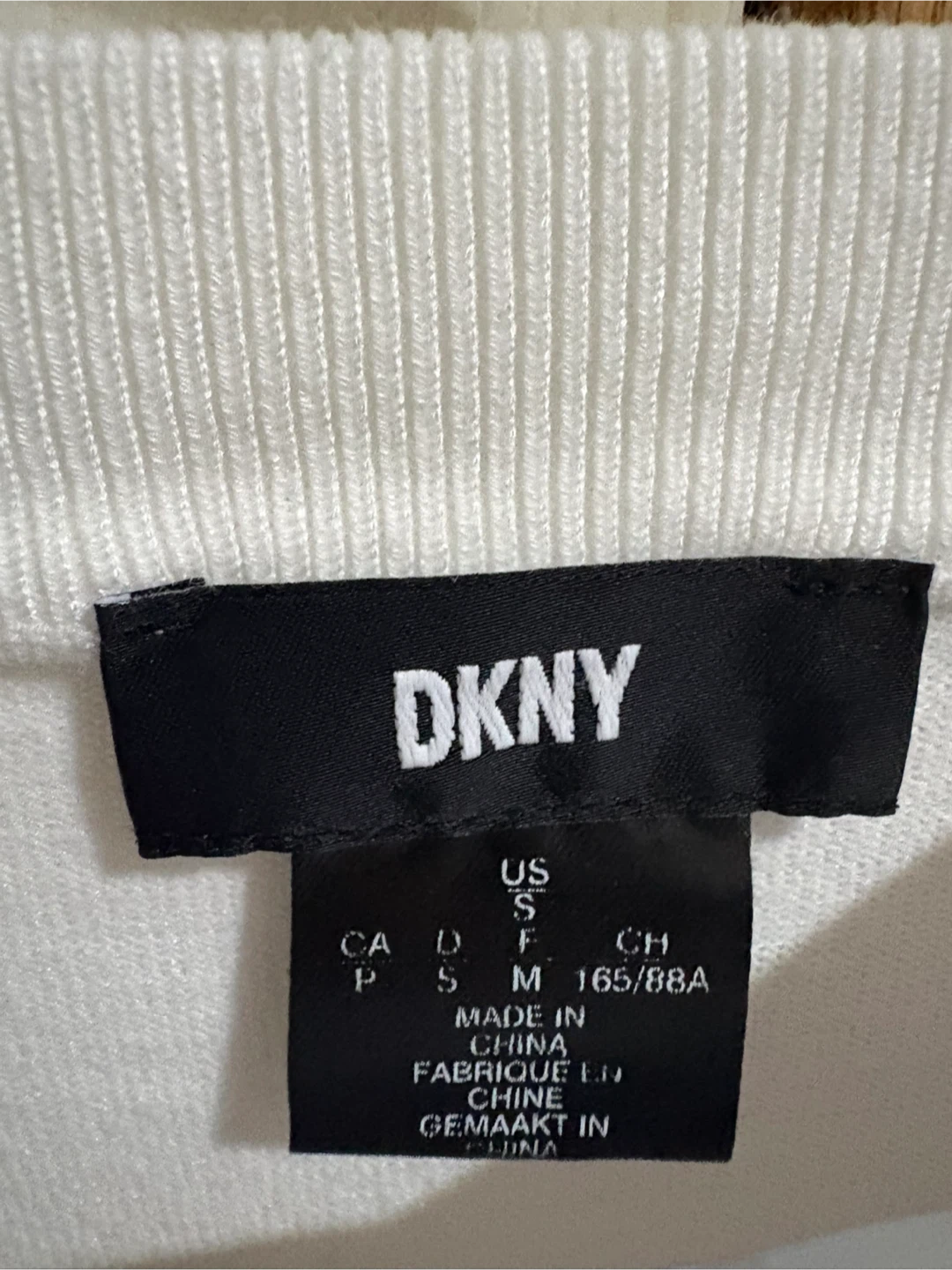 DKNY White Long Sleeve Top - photo 3