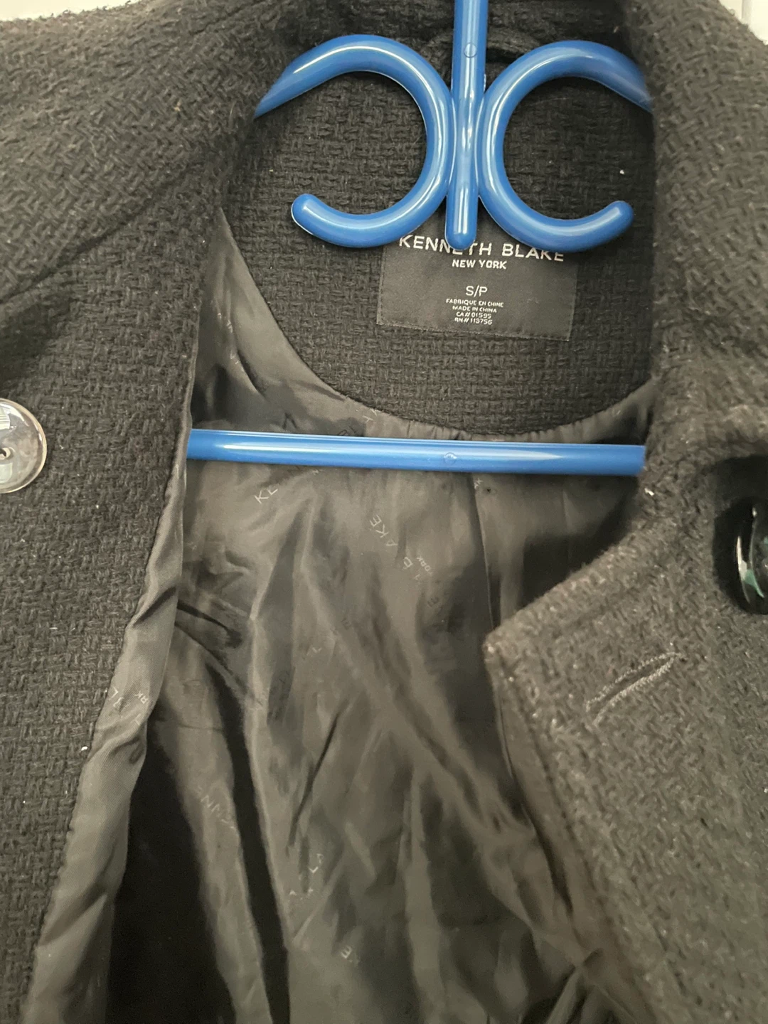 Kenneth Blake Black Pea Coat 🏈 - photo 2