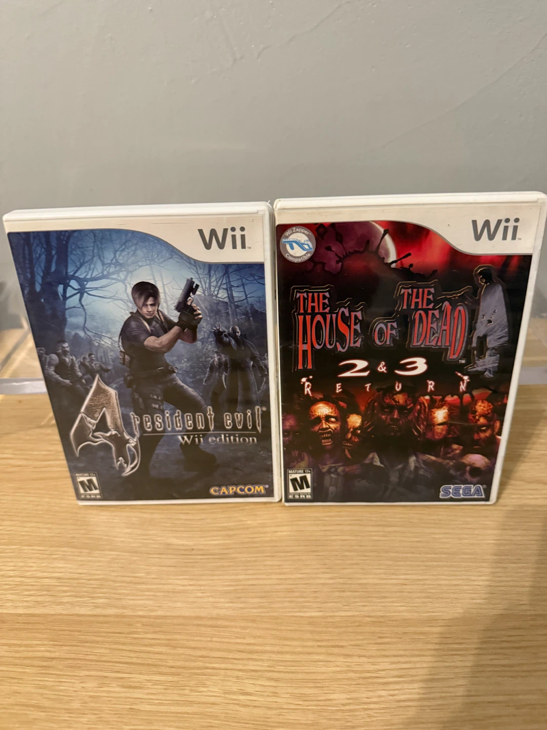 Resident Evil 4 & The House of the Dead 2 & 3 Wii Games
