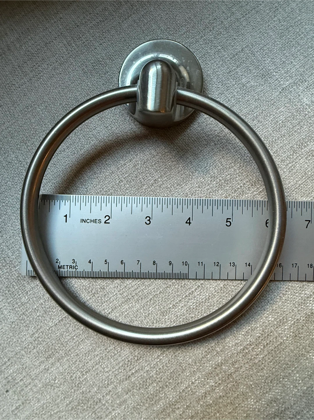 Brushed nickel bathroom hardware fixtures - photo 2