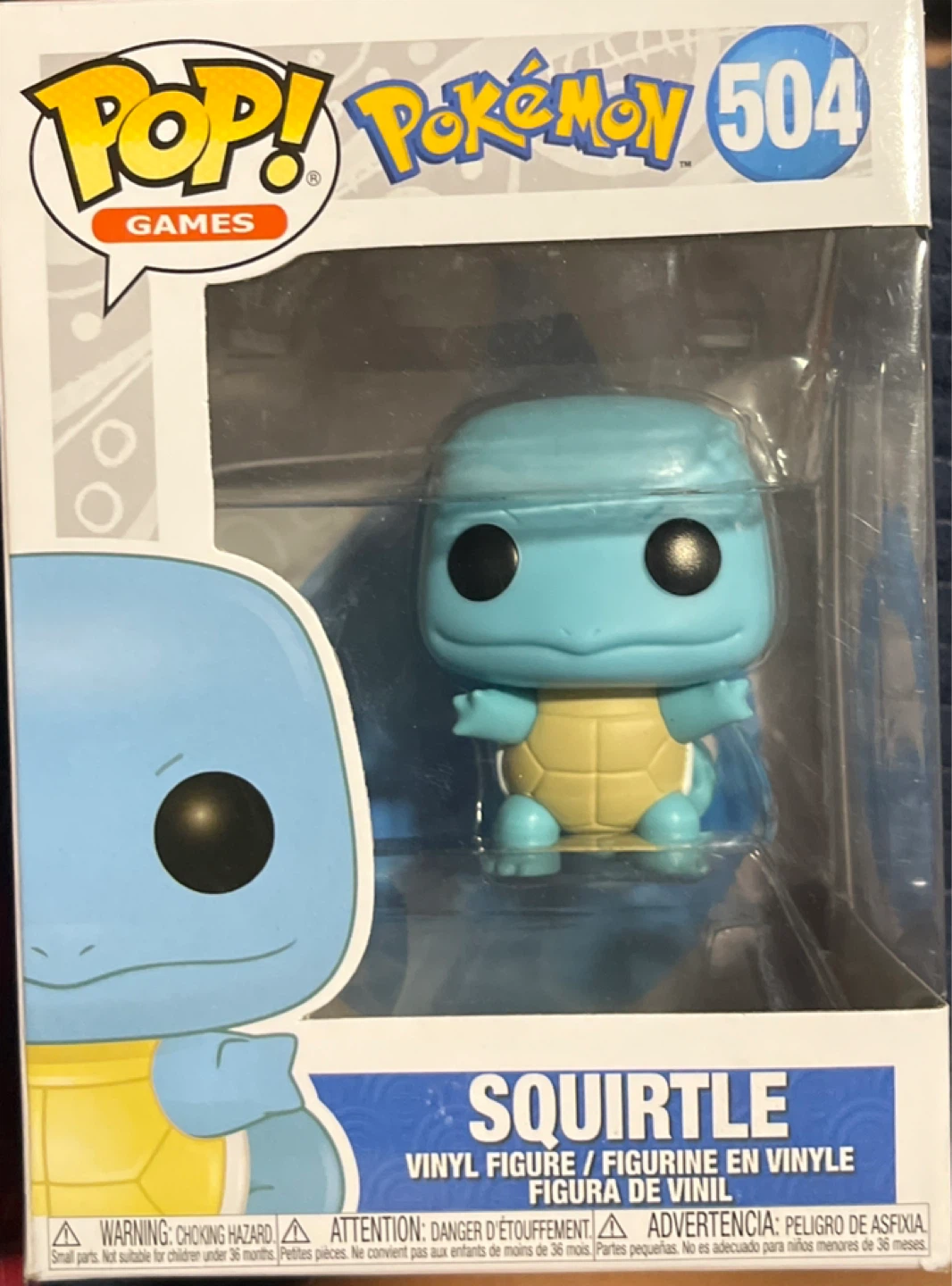 Funko Pop Pokemon Squirtle 504 Vinyl Figure