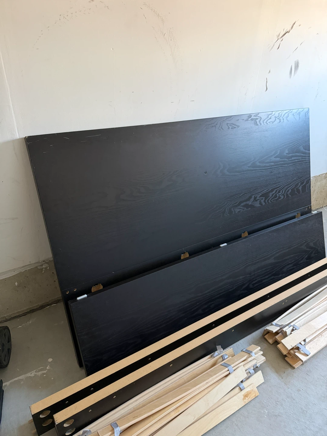 Black Bed Frame Disassembled - photo 2