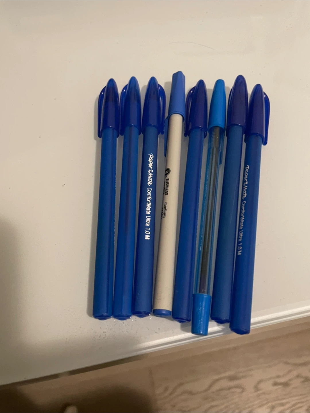 Blue Pens including Paper Mate ComfortMate Ultra 🏈