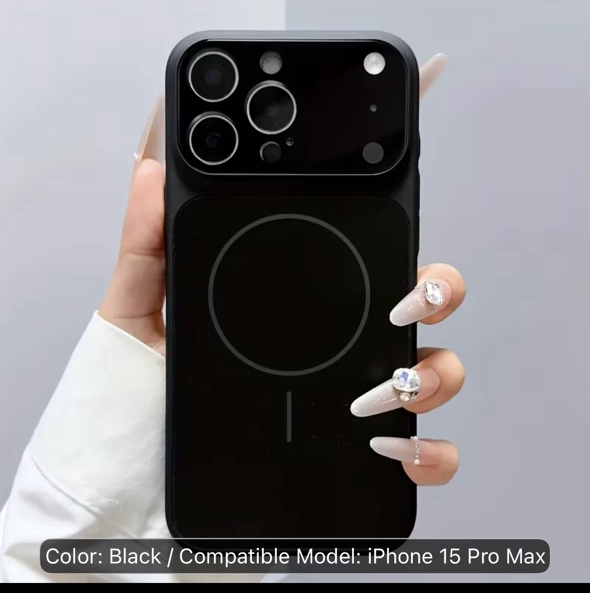 Black MagSafe Case for iPhone 15 Pro Max