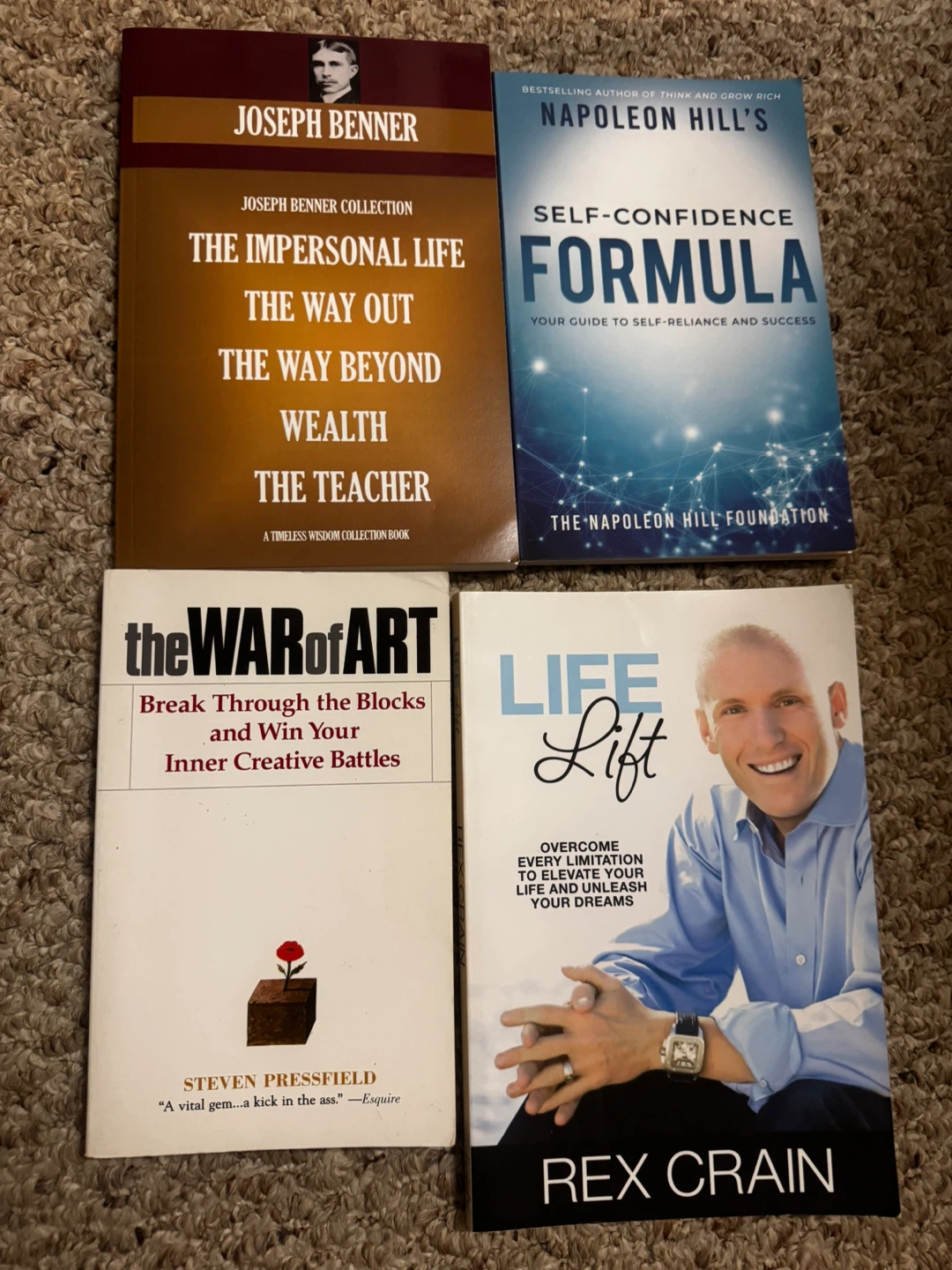 Set of 4 Self-Improvement Books
