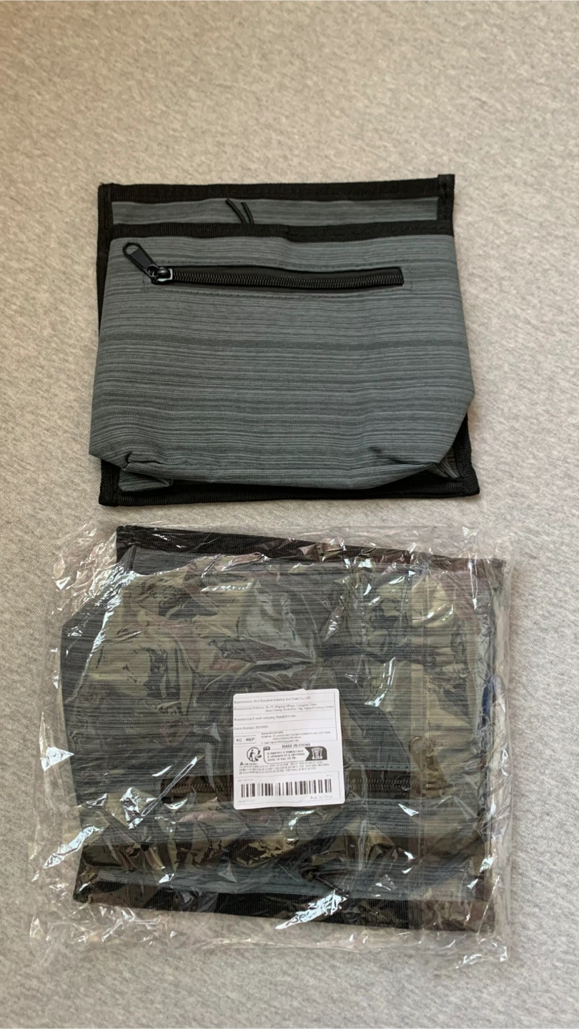 Two Grey multi-compartment travel organizers 🏈