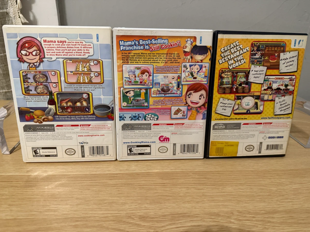 3 Nintendo Wii Cooking Games Bundle - photo 2