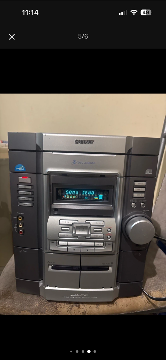 Sony 3-Disc Changer Shelf System - photo 5