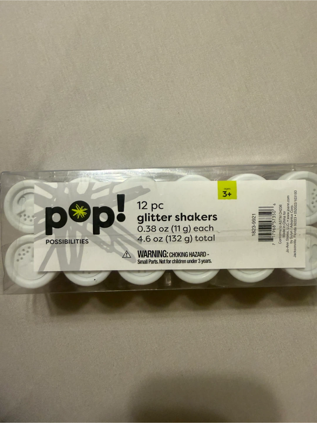 Pop! Possibilities 12-Piece Glitter Shaker Set