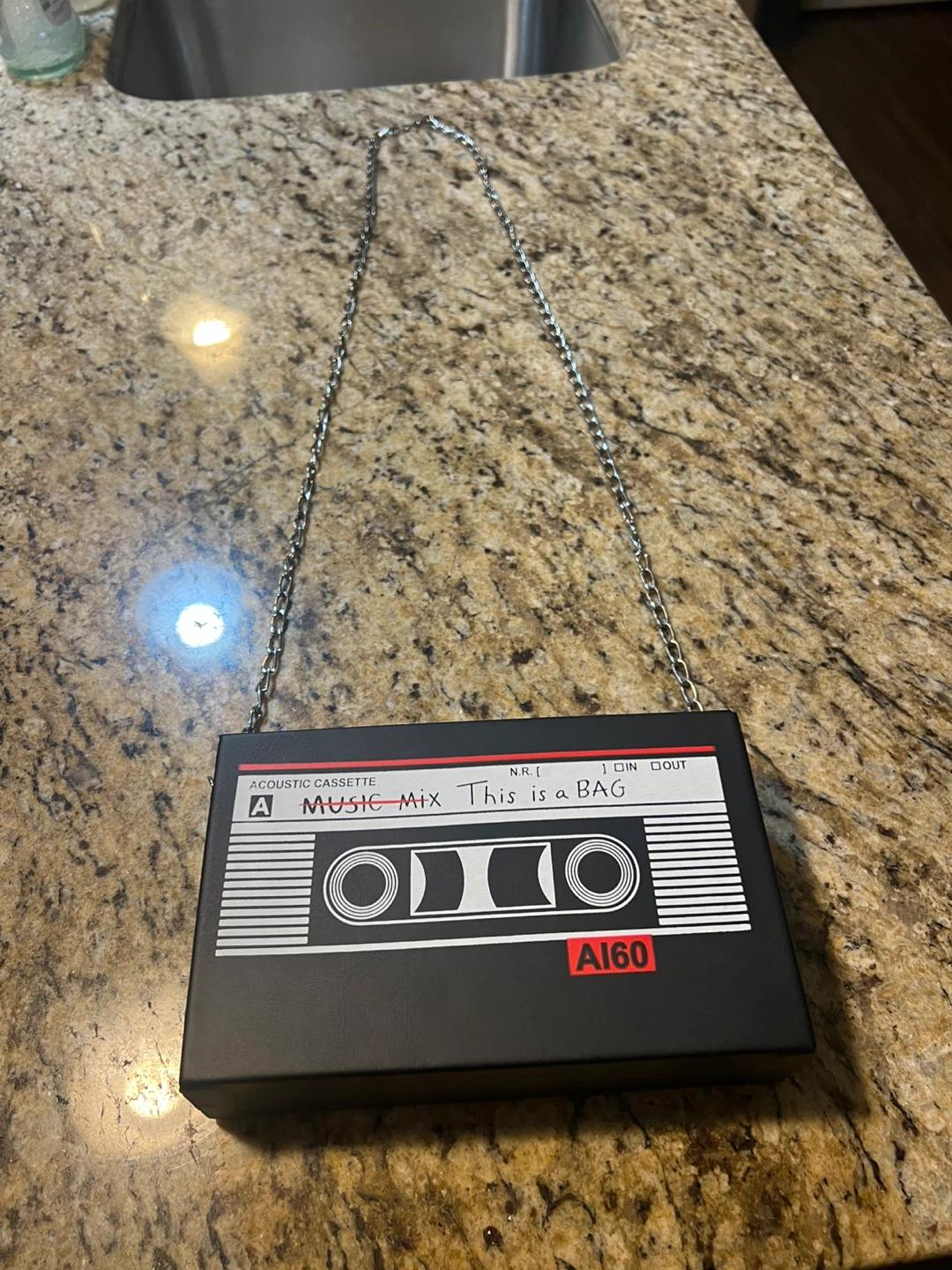 Novelty Cassette Tape Box Clutch Bag - photo 4