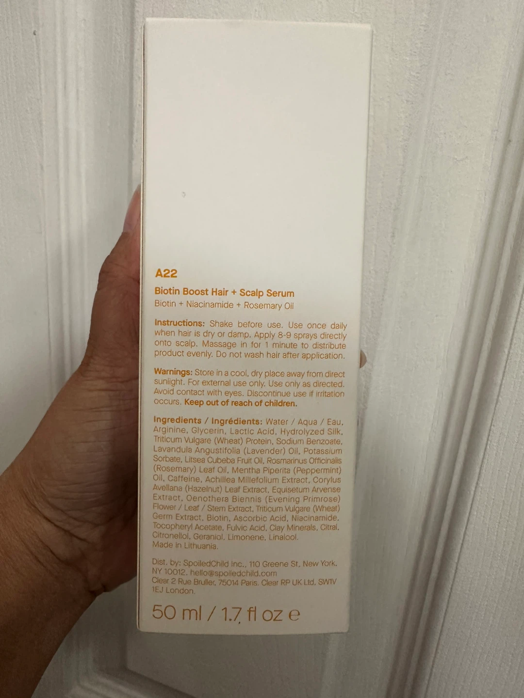 🏈 SpoiledChild A22 Biotin Boost Hair + Scalp Serum - photo 2