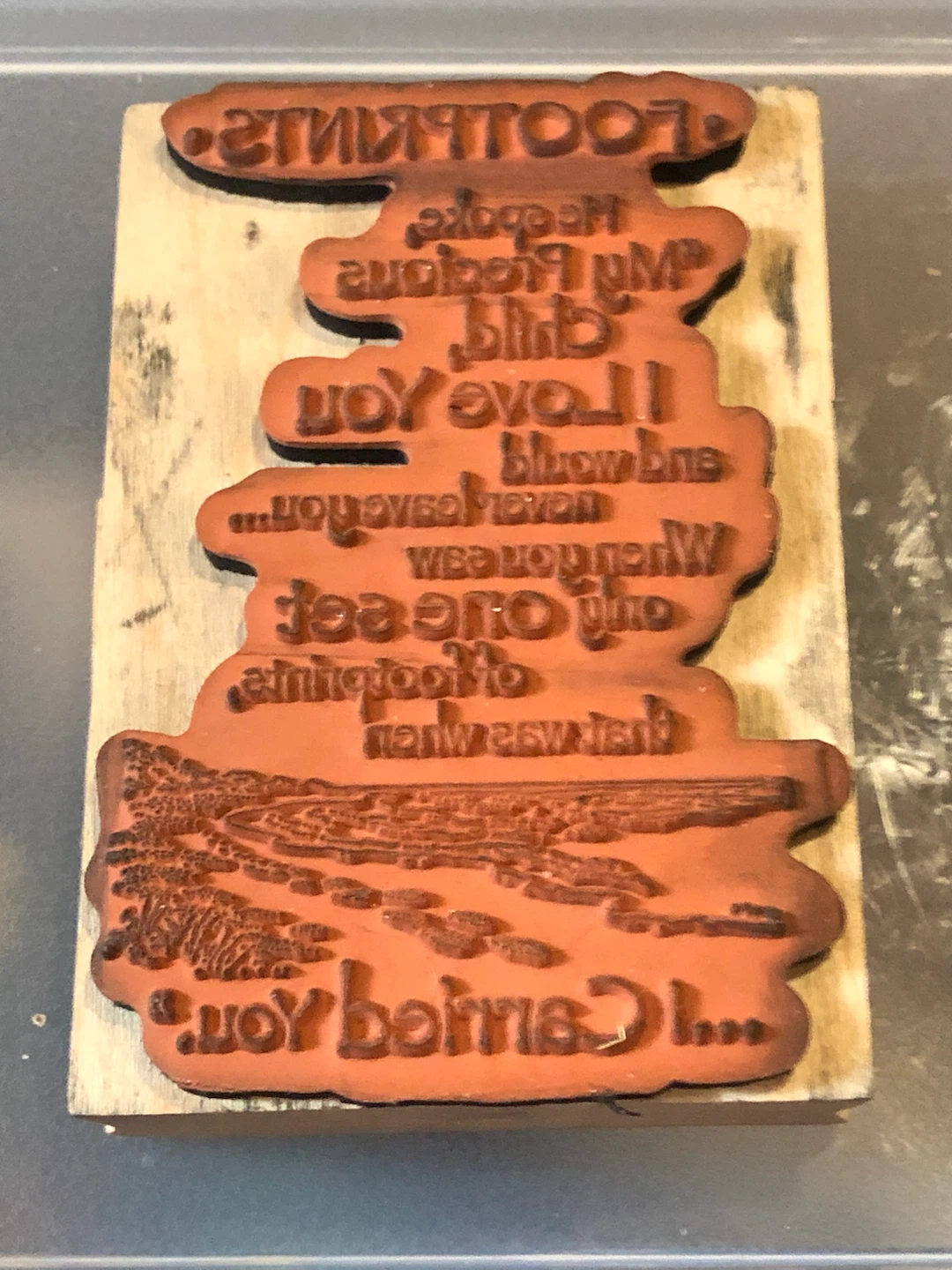 Footprints Rubber Stamp 🏈 - photo 2