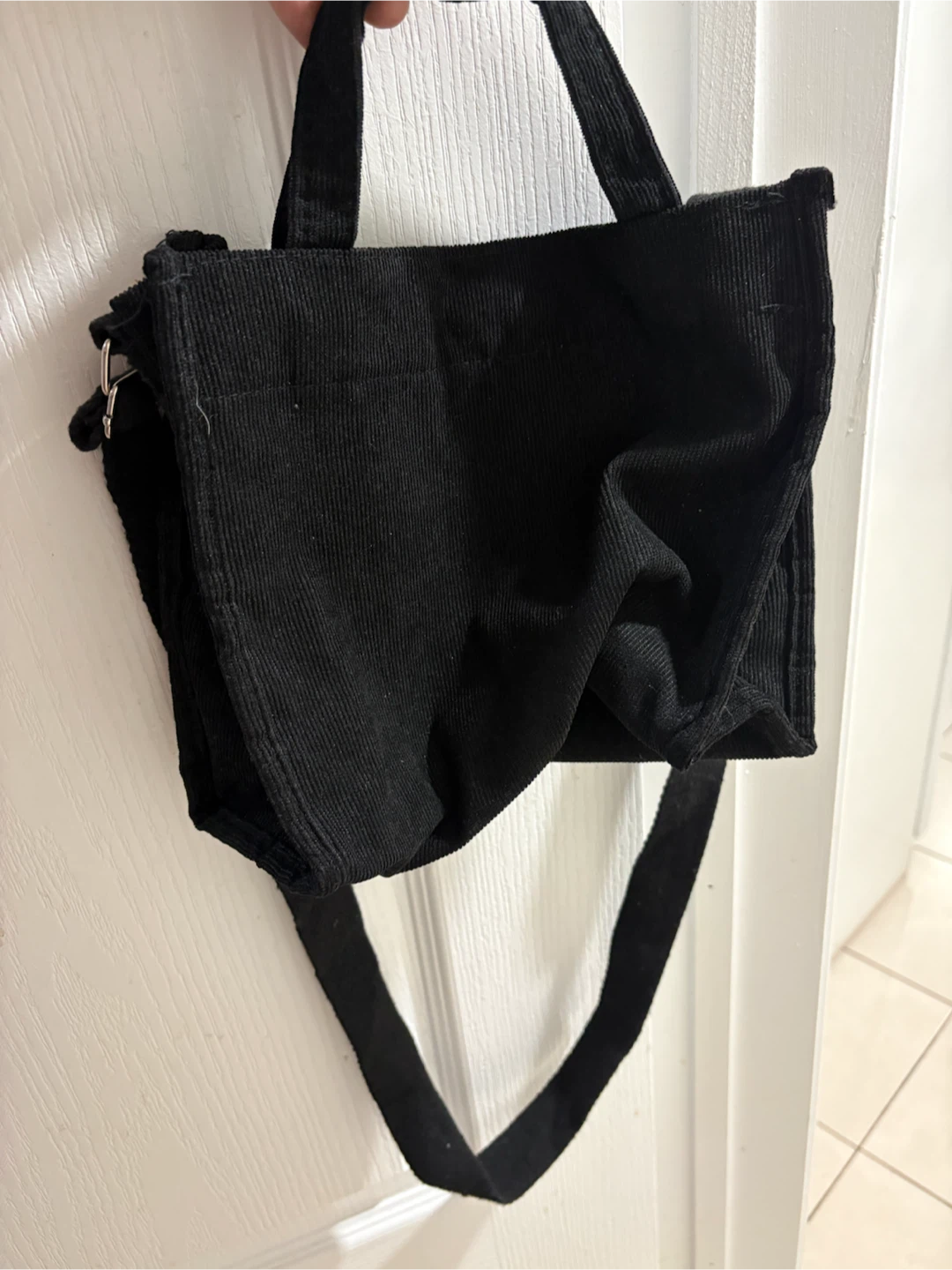 Black Corduroy Mini Crossbody Bag 🏈 - photo 2