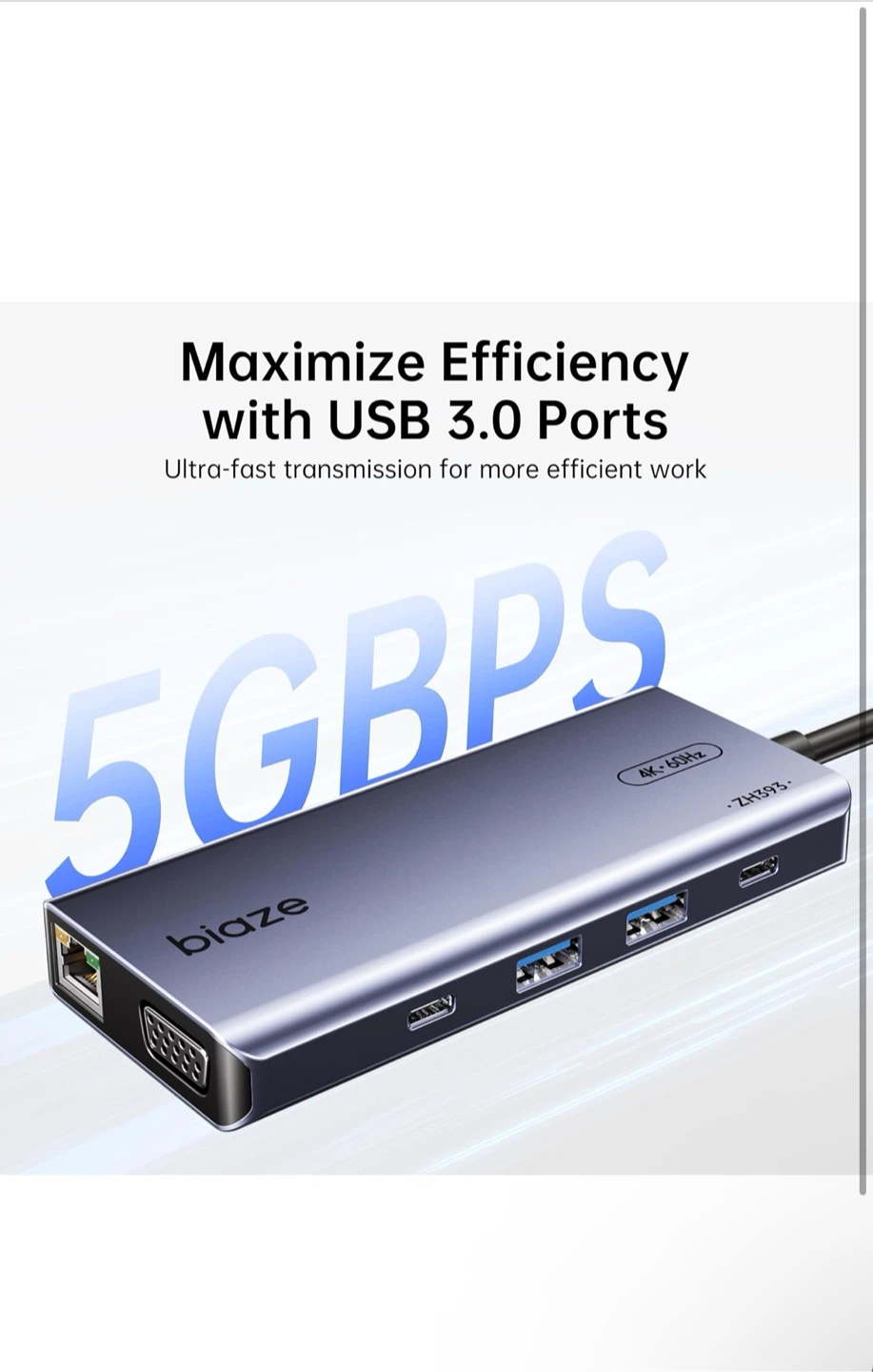 Biaze ZH393 Type-C Multi-port Adapter - photo 3