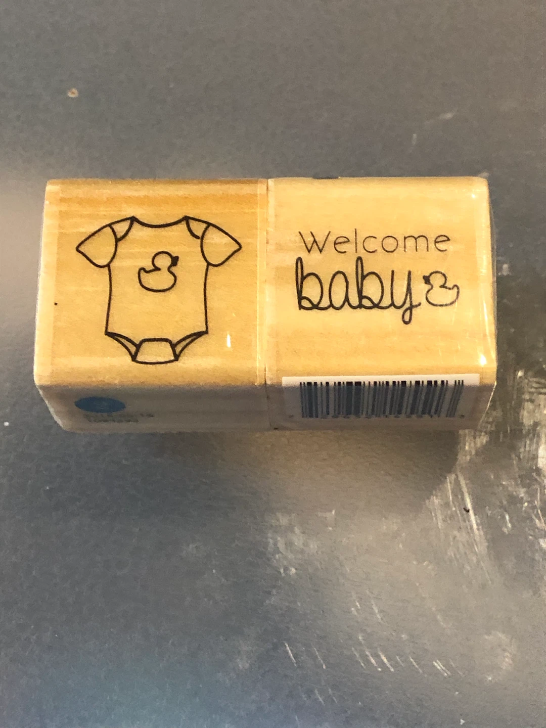 Welcome Baby Rubber Stamp Set — NEW 🏈