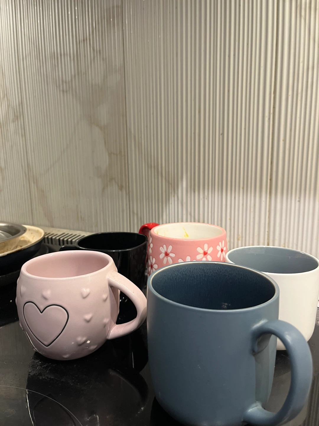 Set of 5 Assorted Ceramic Mugs