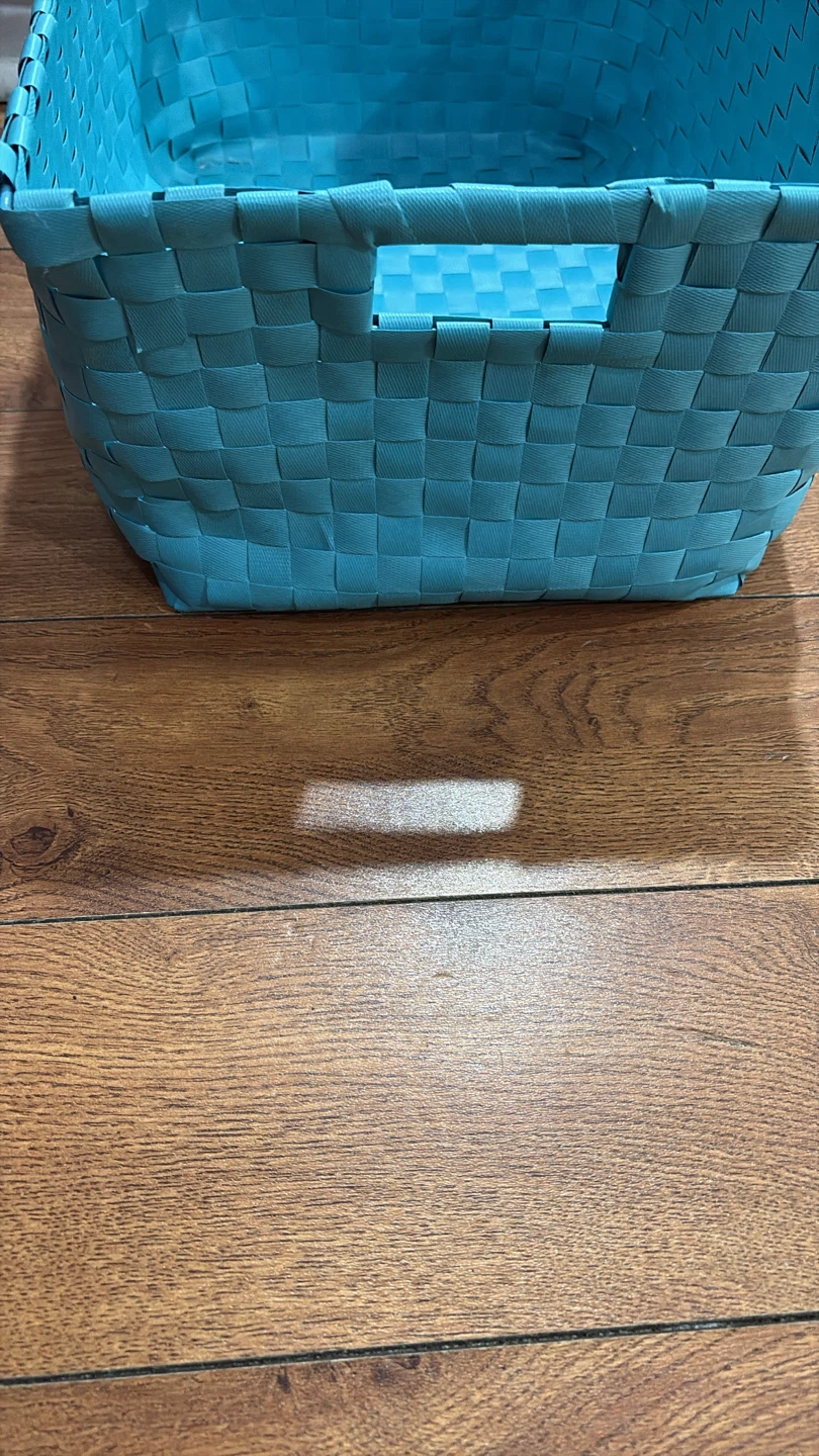 Blue Woven Plastic Storage Basket 🏈 - photo 4