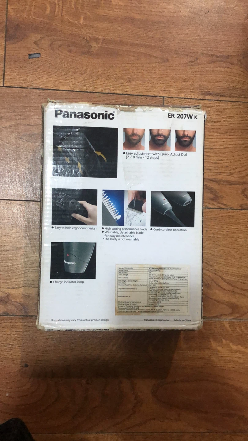 Panasonic ER 207W K Beard 🏈 and Hair Trimmer