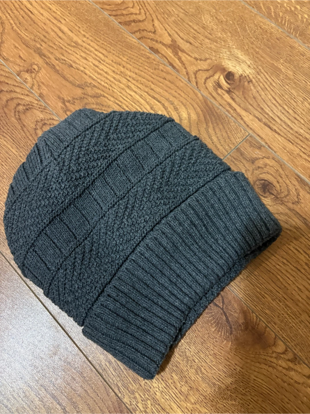 Dark Grey Knit Beanie 🏈