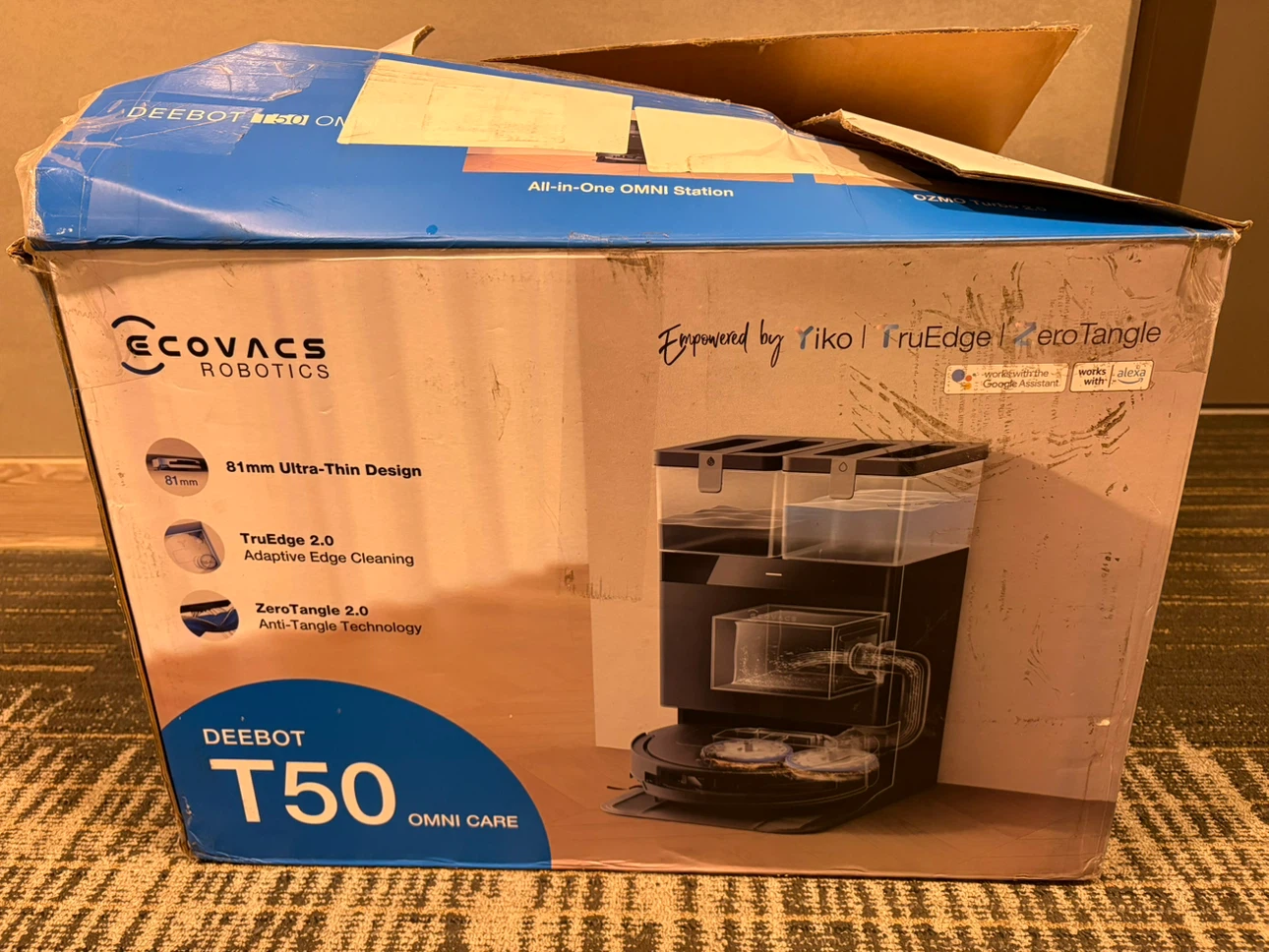 Ecovacs Deebot T50 Pro OMNI Robot Vacuum and Mop- As is - photo 4