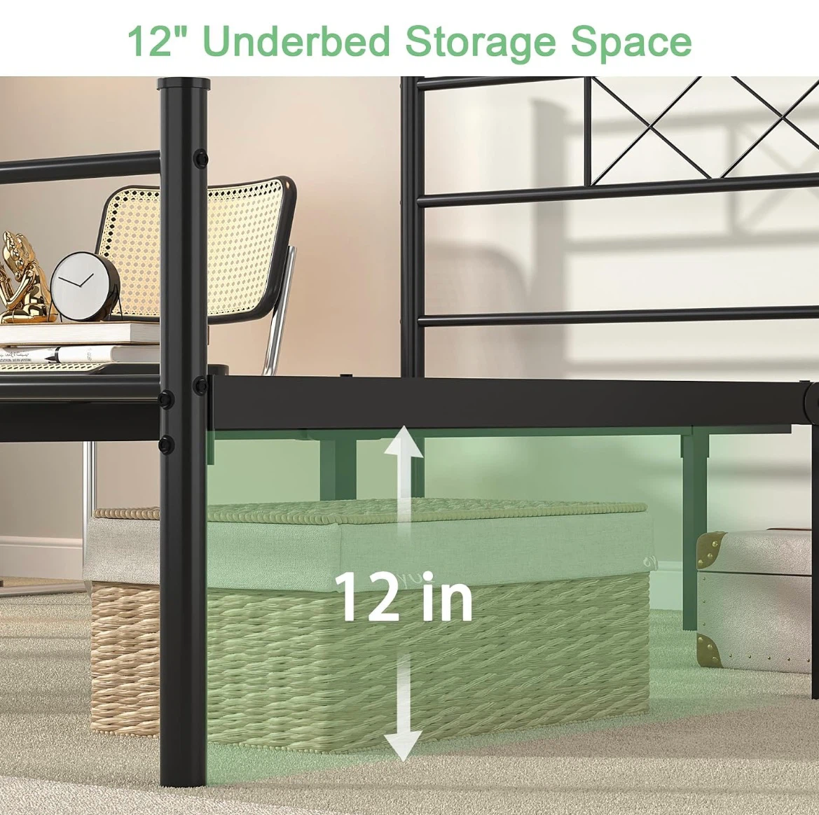 Queen Size Metal Bed Frame - photo 3