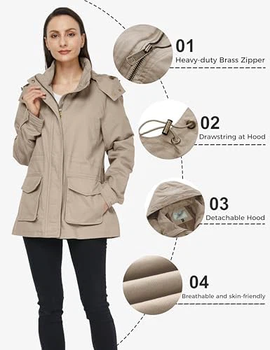 Beige Cotton Utility Jacket - photo 5