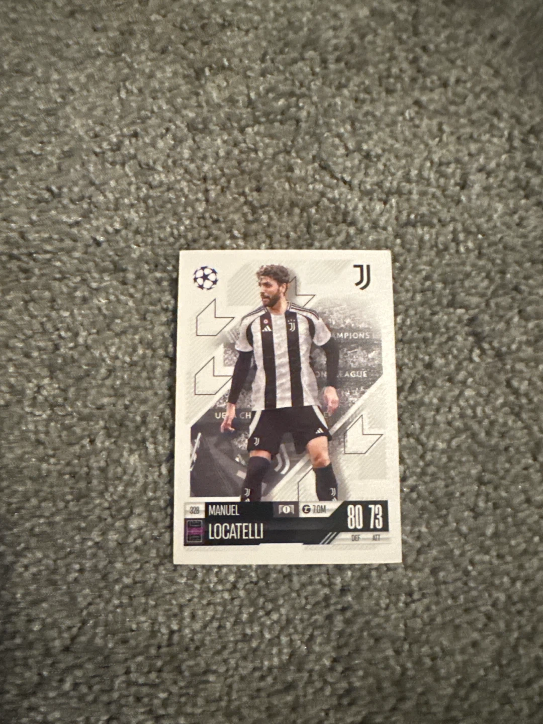 Manuel Locatelli Juventus Champions League Card