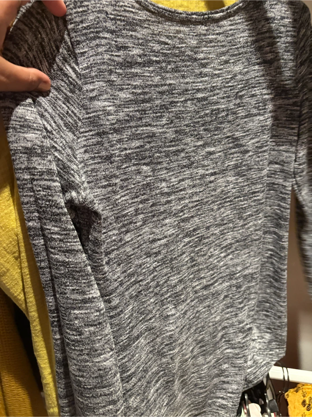 Edista Grey Marled Long Sleeve Shirt 🏈 - photo 2