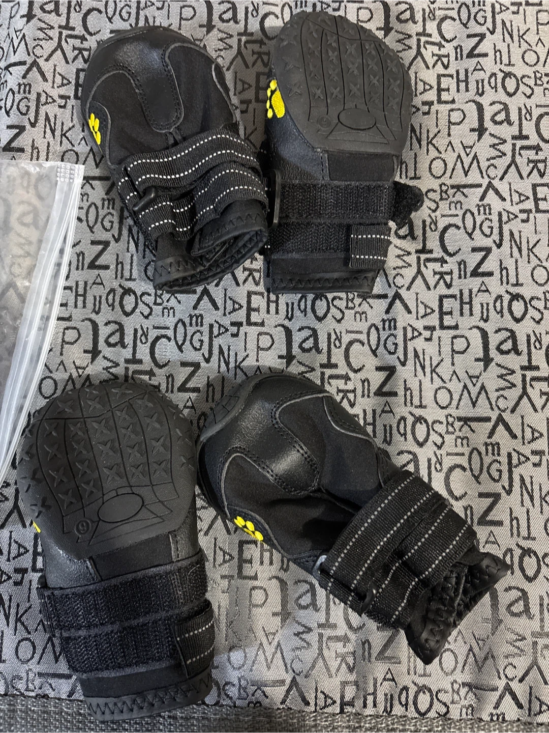 DWSFADA Pet Boots, 4 Pack, Black - photo 2