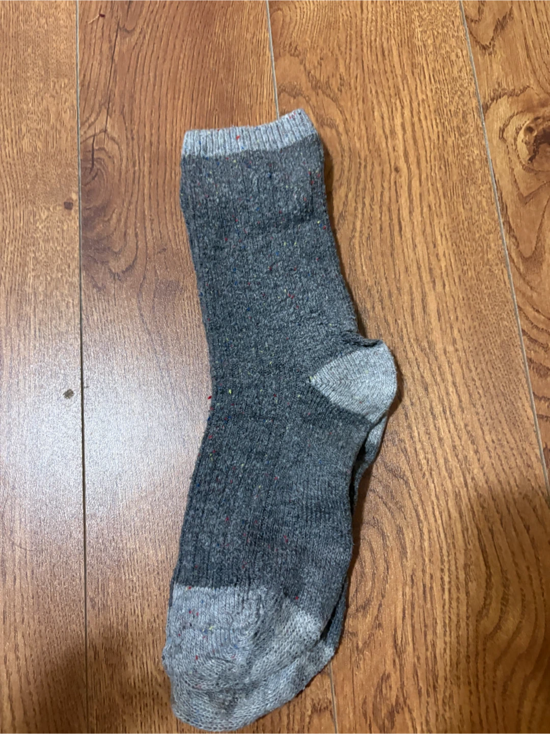 Grey Wool Blend Socks 🏈