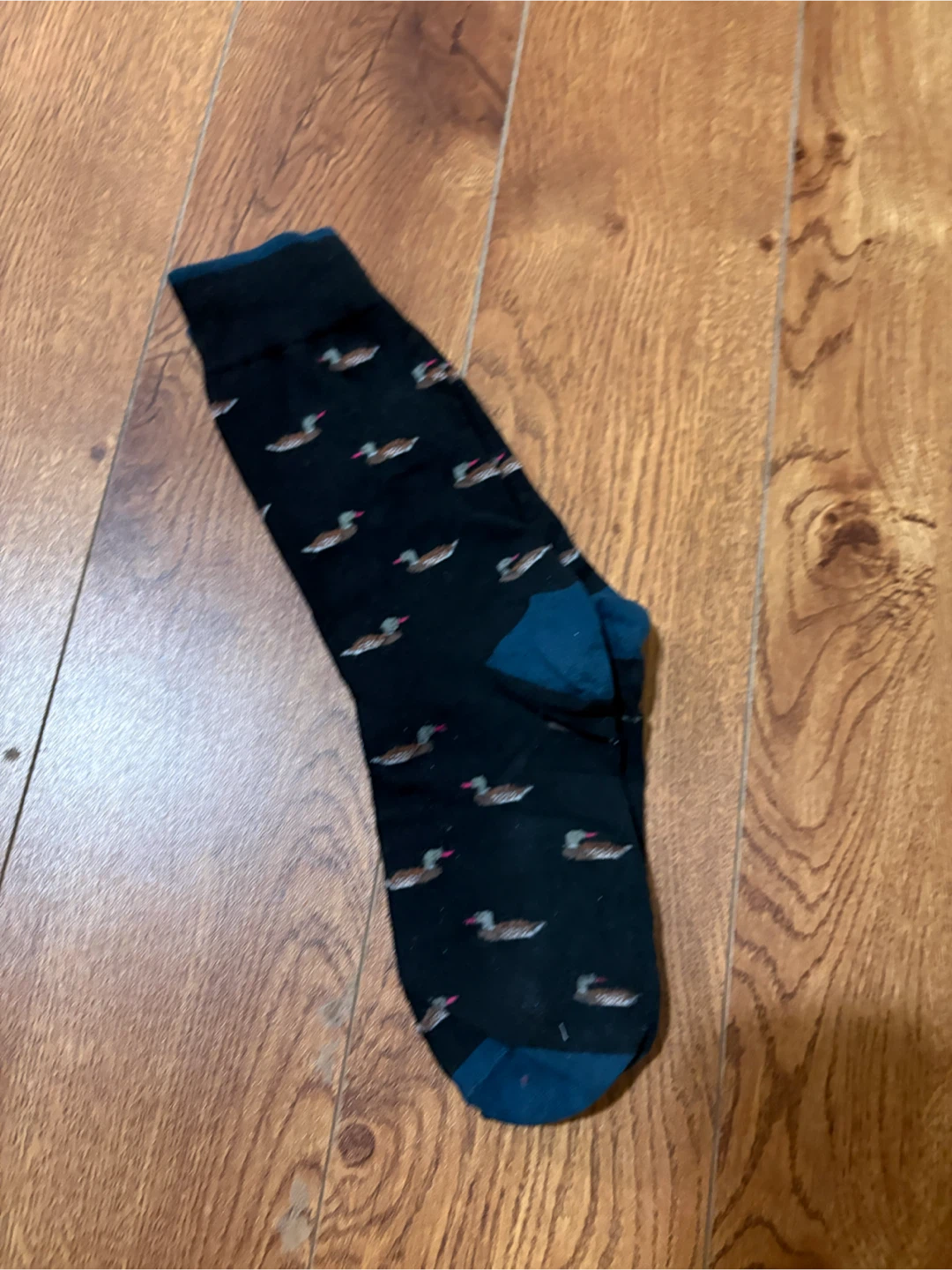 Duck Print Crew Socks 🏈