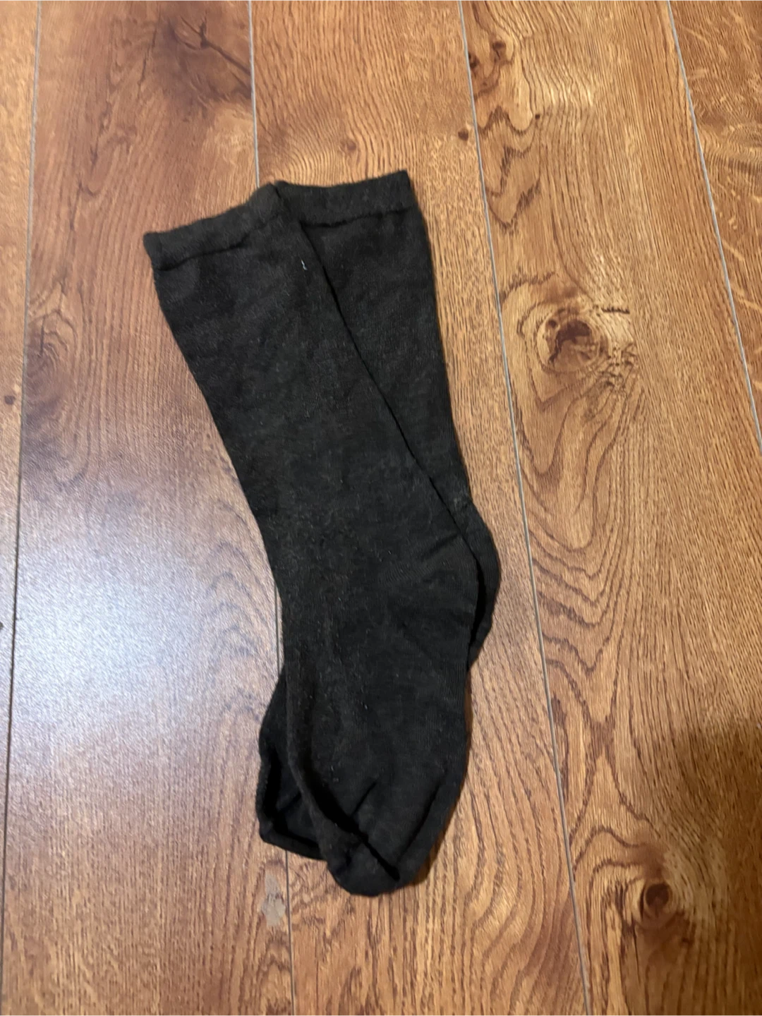 Pair 🏈 of dark grey socks