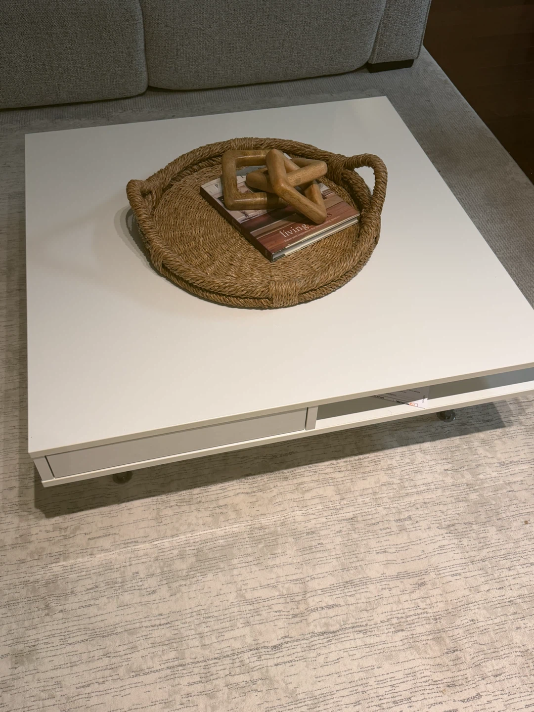 White Square Coffee Table