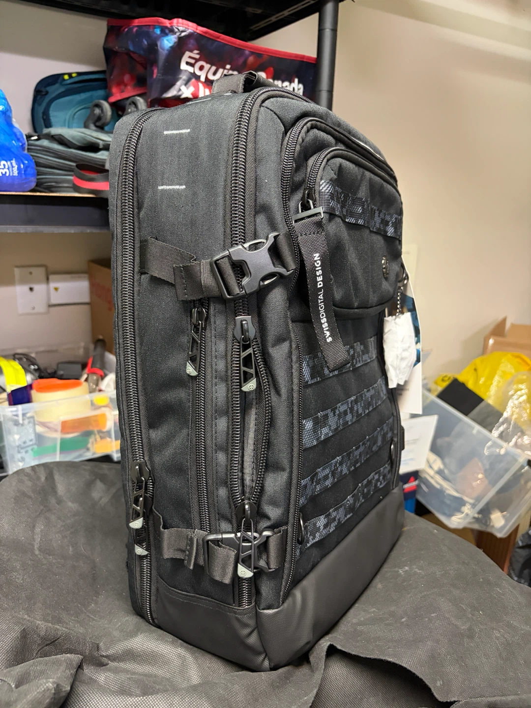 SwissDigital Design Black Backpack