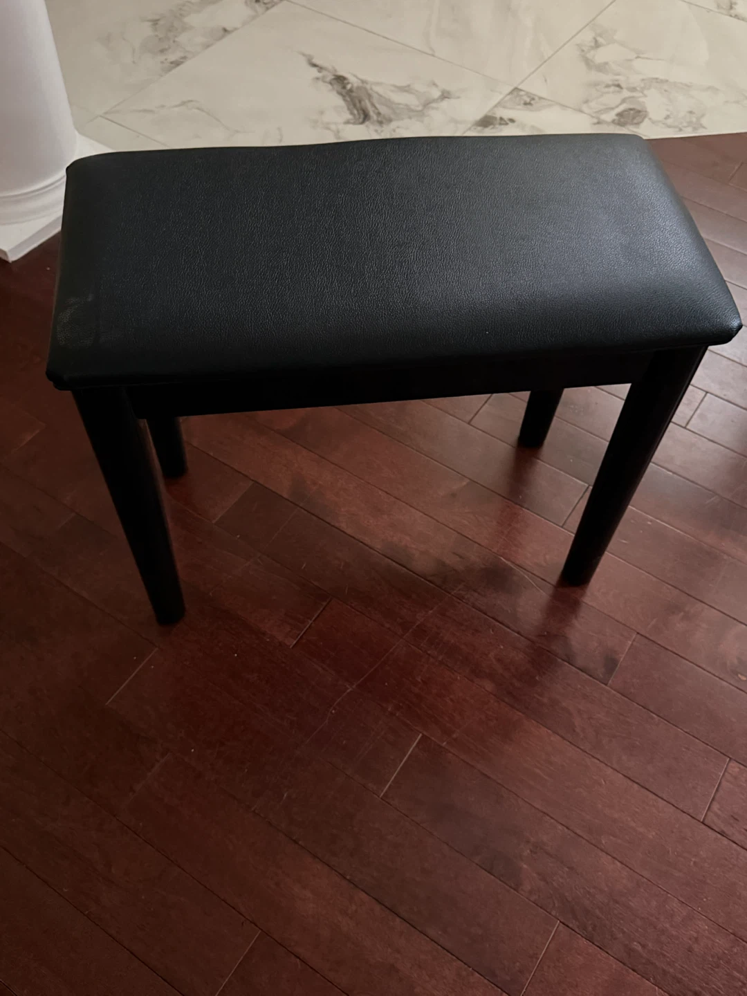 Black Piano Bench