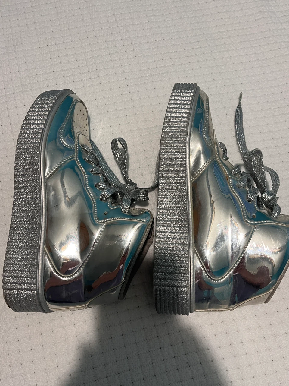 Cape Robbin Silver High Top Sneakers - photo 3