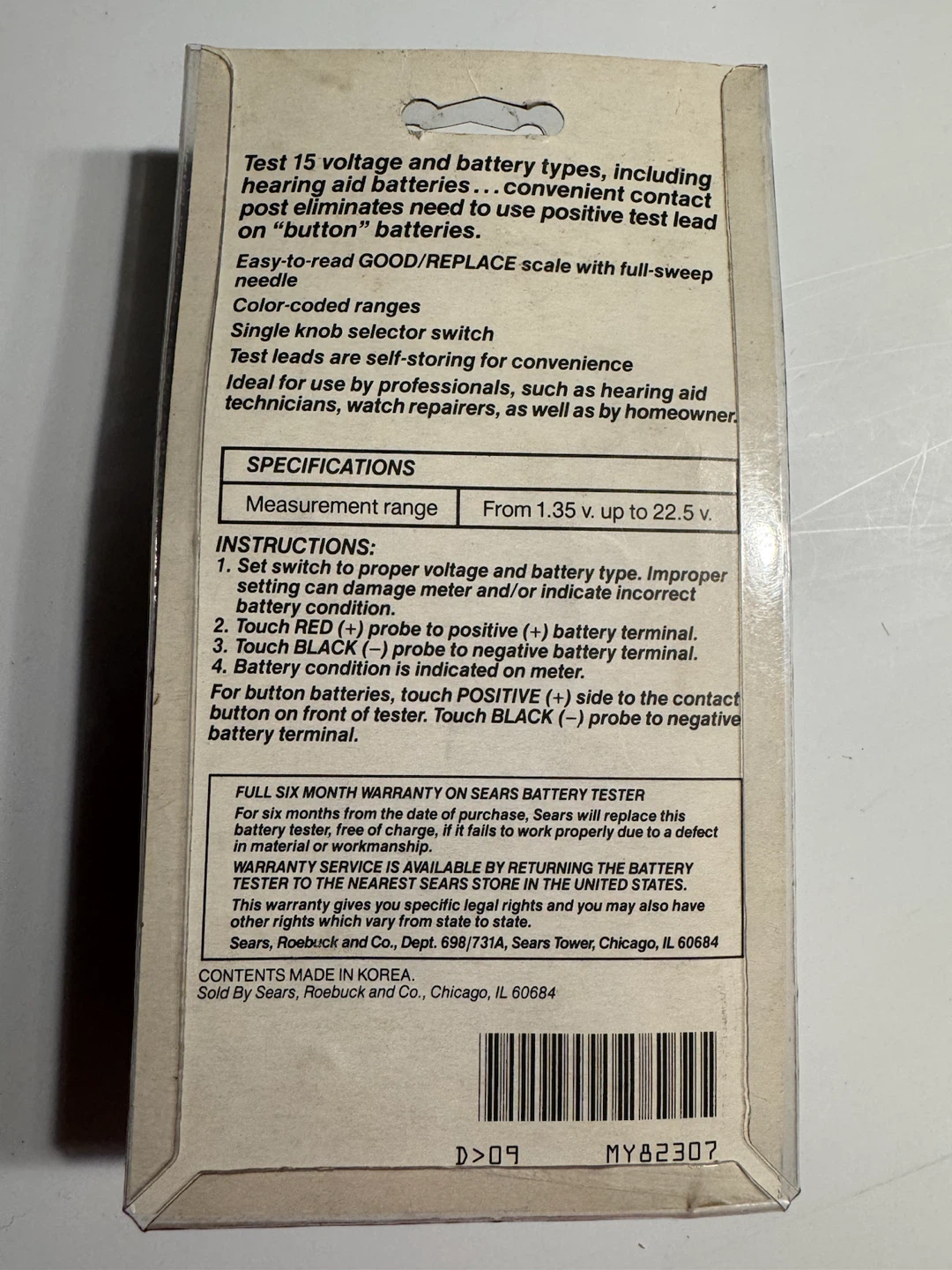 Craftsman 15-Range Analog Battery Tester - photo 3