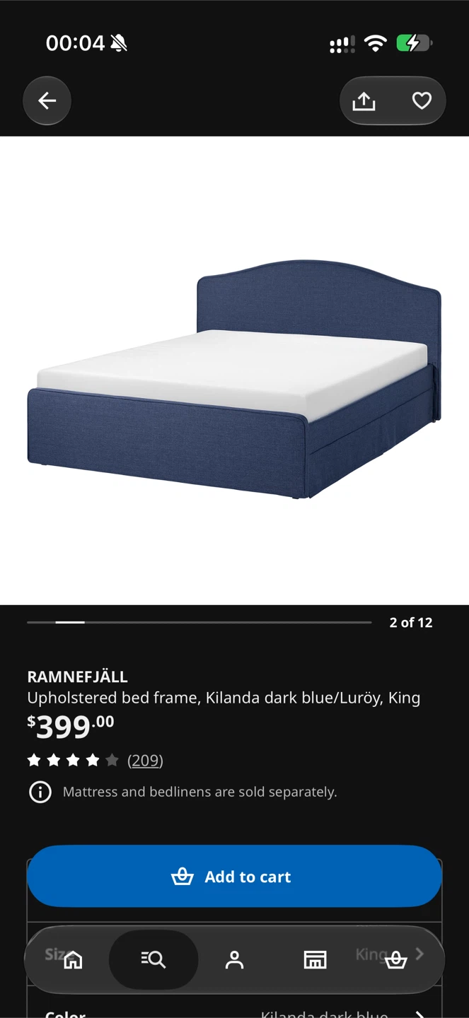 Ikea King Size Bed Frame
