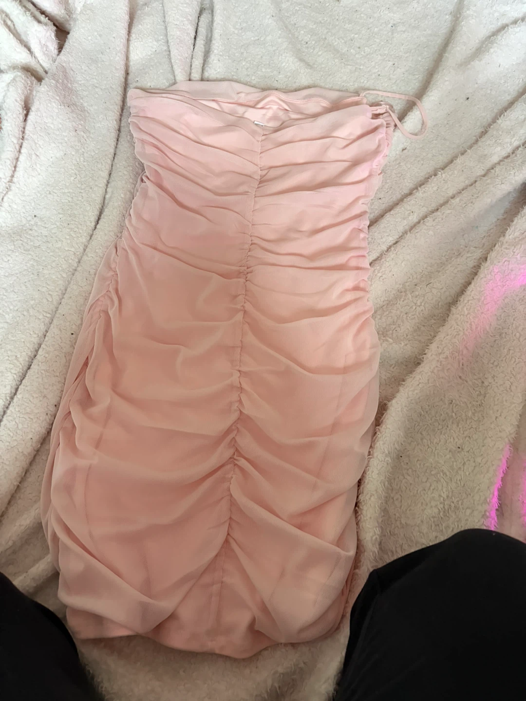 Garage Pink Ruched Dress - photo 4